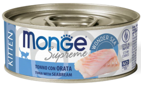 MONGE SUPREME KITTEN TUNA WITH SEABREAM (тунец, морской лещ)