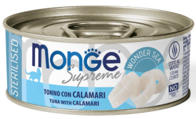 MONGE SUPREME STERILISED CAT TUNA WITH CALAMARI (тунец и кальмары)