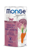 MONGE SUPREME KITTEN TUNA WITH QUINOA AND BABY CARROTS (тунец, мини-морковь и киноа)